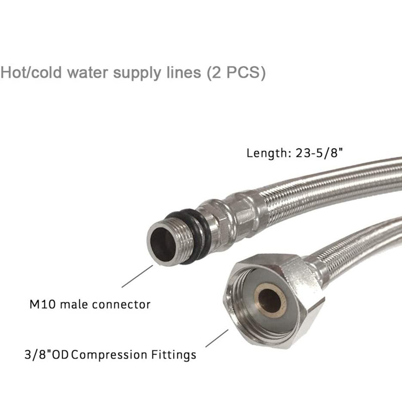 Eclife White Ceramic Rectangular Drop In Bathroom Sink With Faucet And Overflow Wayfair