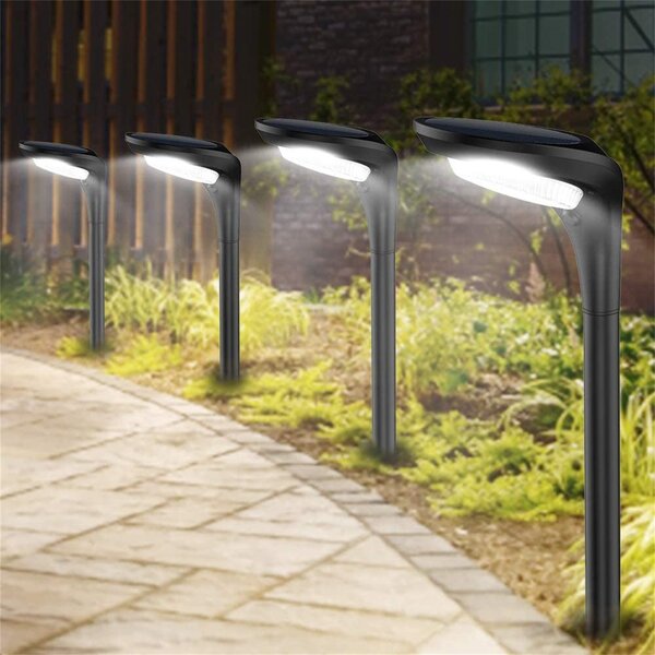 Solar LED Path Light Outdoor Garden Lawn Landscape Stainless Steel Spot Lamp 