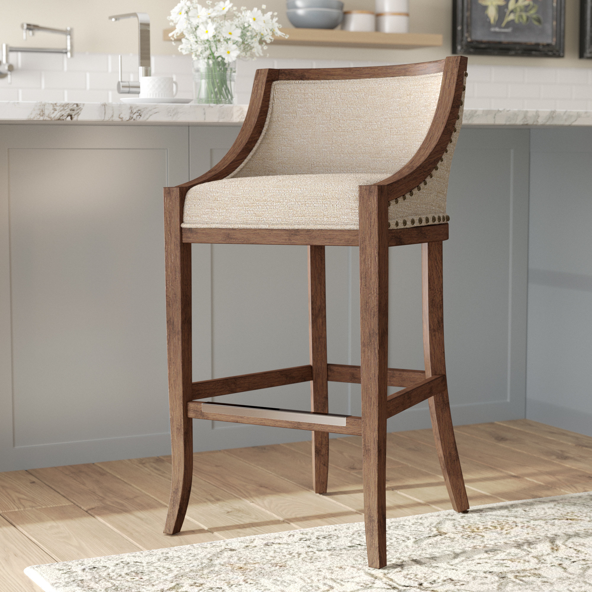 Darby Home Co Cormiers Set Of 2 Bar Stools Item 4935 Quick View