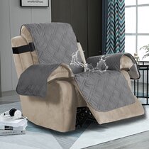 Details about   Recliner Chair Cover YBENWL Reticulated Pattern Washable Fabric Stretch Grey 