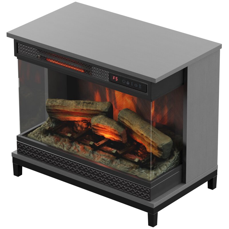 Wrought Studio Danyell Electric Fireplace Reviews Wayfair