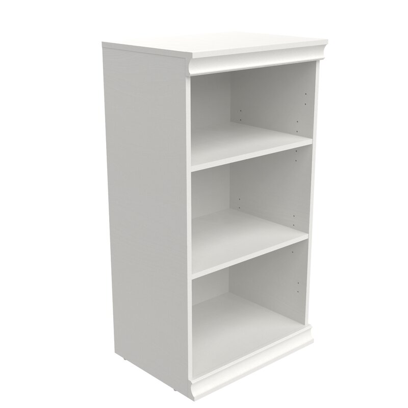 white storage shelf unit