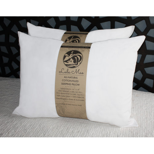 Lula Mae Organic Medium Cotton Jumbo Cooling Bed Pillows Reviews