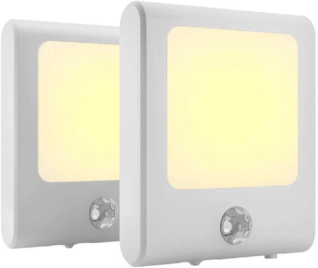 LED Night Light with Day/Night Sensor Night Lamp Warm White Orientation Light