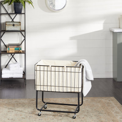 Rectangular 4-Wheel Storage Cart Zipcode Design™