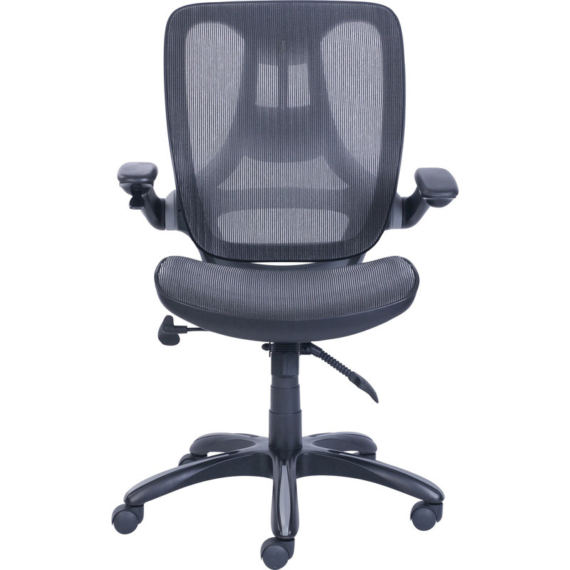Lorell Mesh Back Chair With Flip Up Arms Wayfair