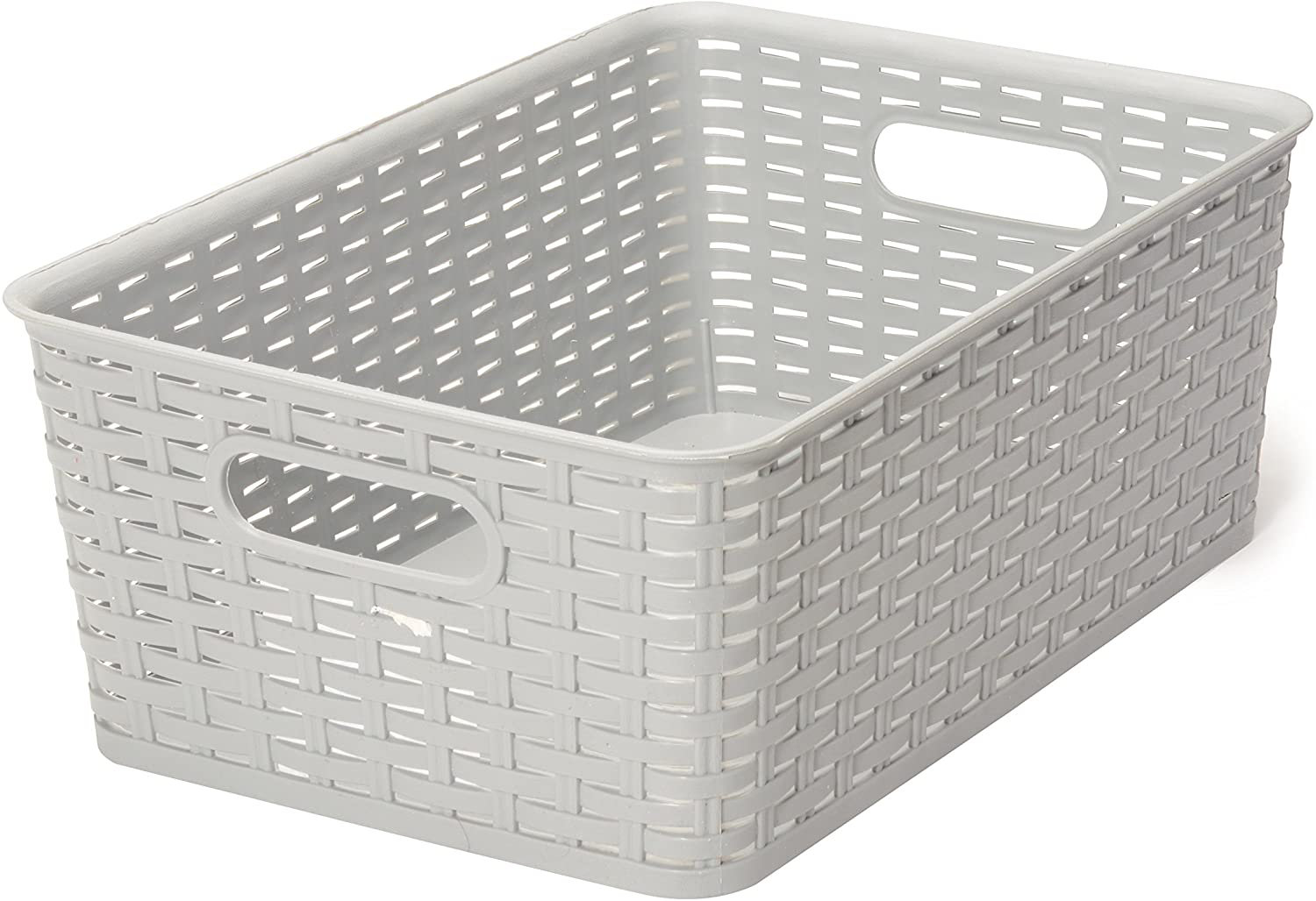 Rebrilliant Plastic Rattan Storage Basket Organizer & Reviews | Wayfair