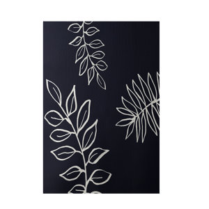 Floral Navy Indoor/Outdoor Area Rug