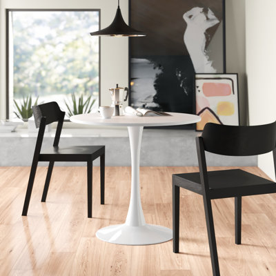 Ceballo Table Mid-century Dining Table for 4-6 people With Round Mdf Table Top, Pedestal Dining Table, End Table Leisure Coffee Table INCOMPLETE 