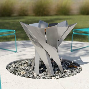 Redfield Stainless Steel Charcoal/Wood Burning Fire Pit By Sol 72 Outdoor