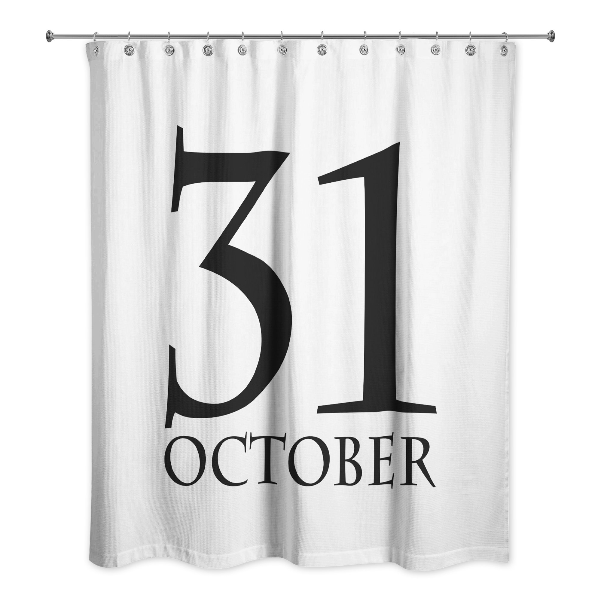 The Holiday Aisle Juney October Thirty First Single Shower Curtain Wayfair