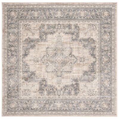 Cardy Oriental Cream/Gray Area Rug