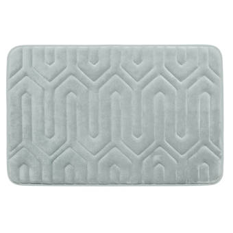 Ebern Designs Irvine Rectangular Polyester Non Slip Striped Bath Rug Reviews Wayfair