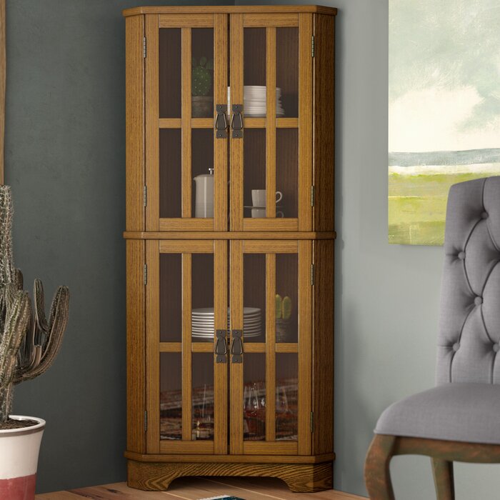 Loon Peak Chaya Corner Curio Cabinet Reviews Wayfair Ca