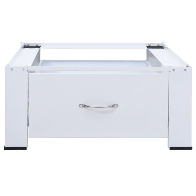 VidaXL Washing Machine Pedestal with Drawer White