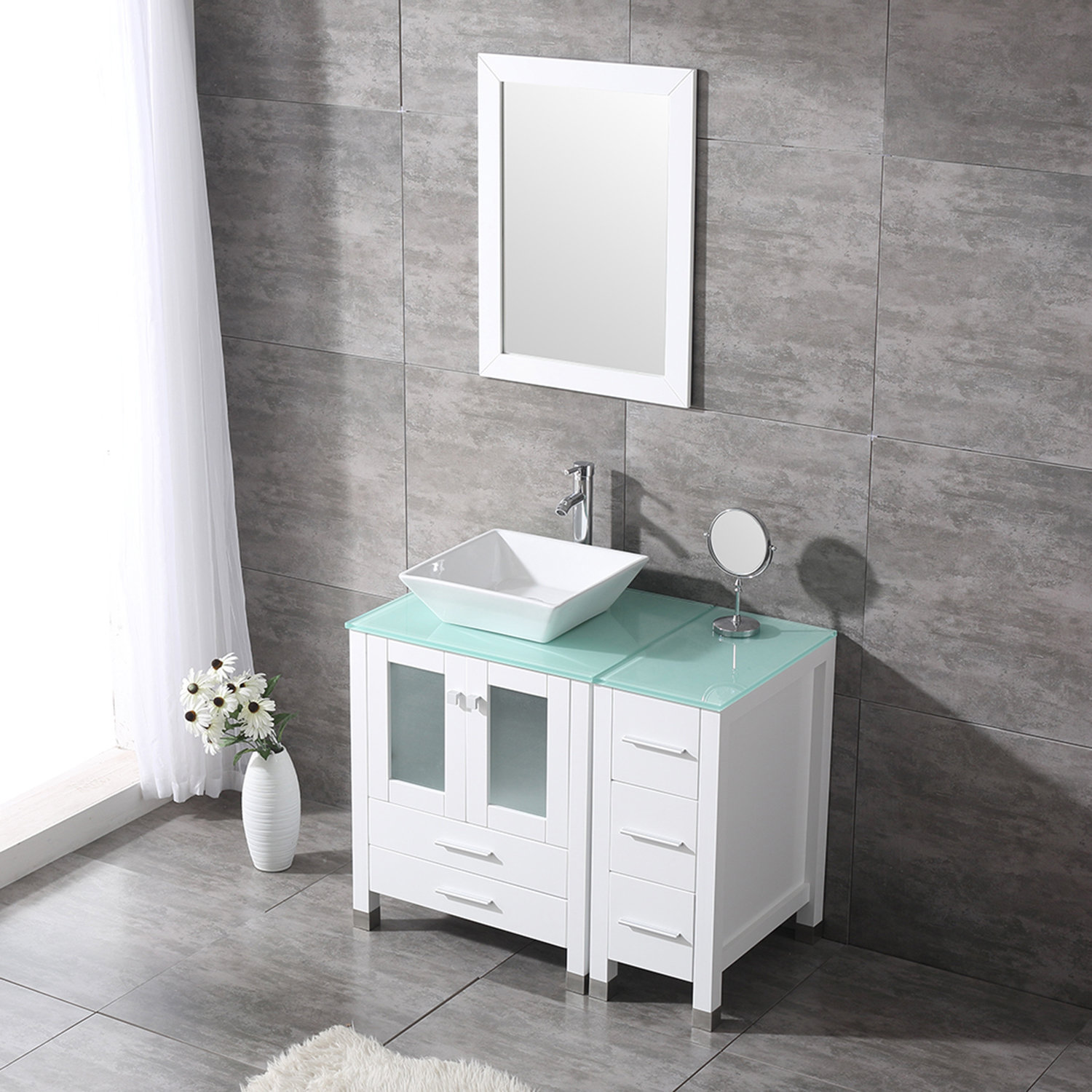 Brayden Studio Roberge 36 Single Bathroom Vanity Set With Mirror Reviews Wayfair Brayden Studio Roberge 36 Single Bathroom Vanity Set With Mirror Reviews Wayfair