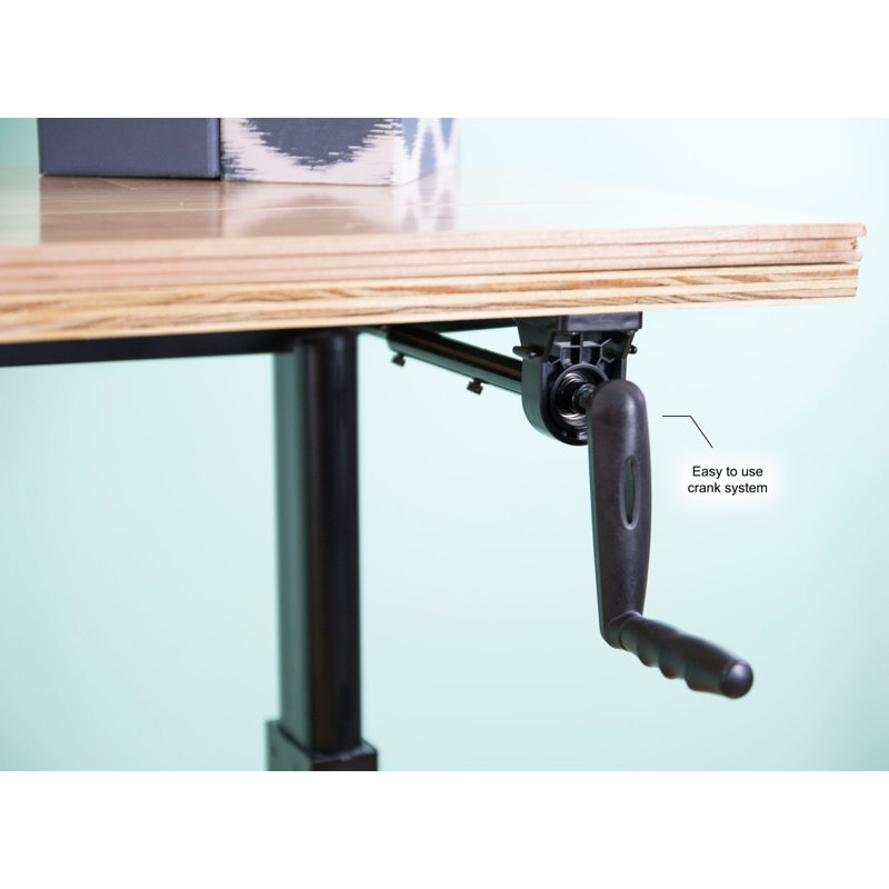 Vivo Manual Crank Stand Up Frame System Standing Desk Reviews Manual Crank Stand Up Frame System Standing Desk