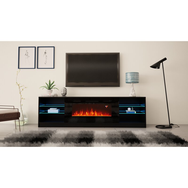 Orren Ellis Chesler Tv Stand For Tvs Up To 90 Inches With Electric