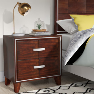Go to store & view more images Lumley Contemporary 2 Drawer Nightstand by Brayden Studio