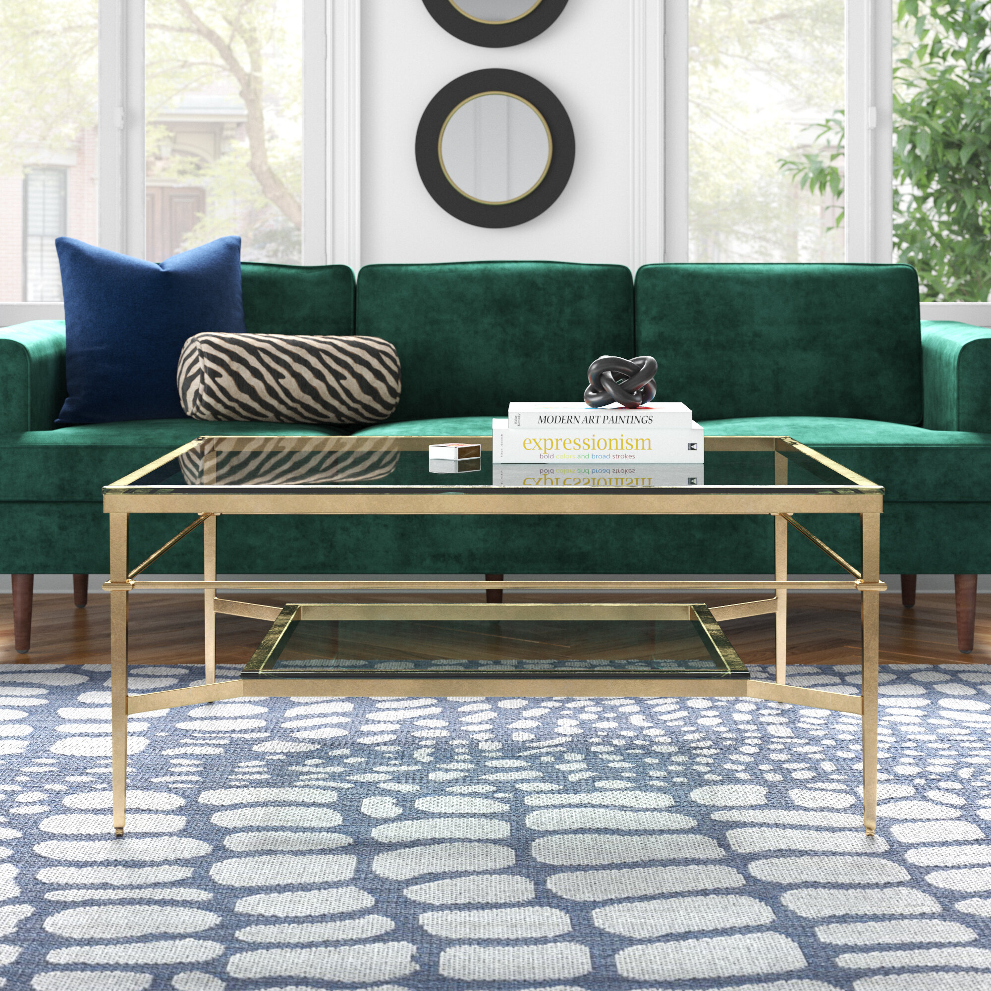 wayfair glass coffee table sets