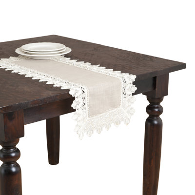 Jeremie Table Runner Lark Manor Size: 108" x 16", Color: Taupe