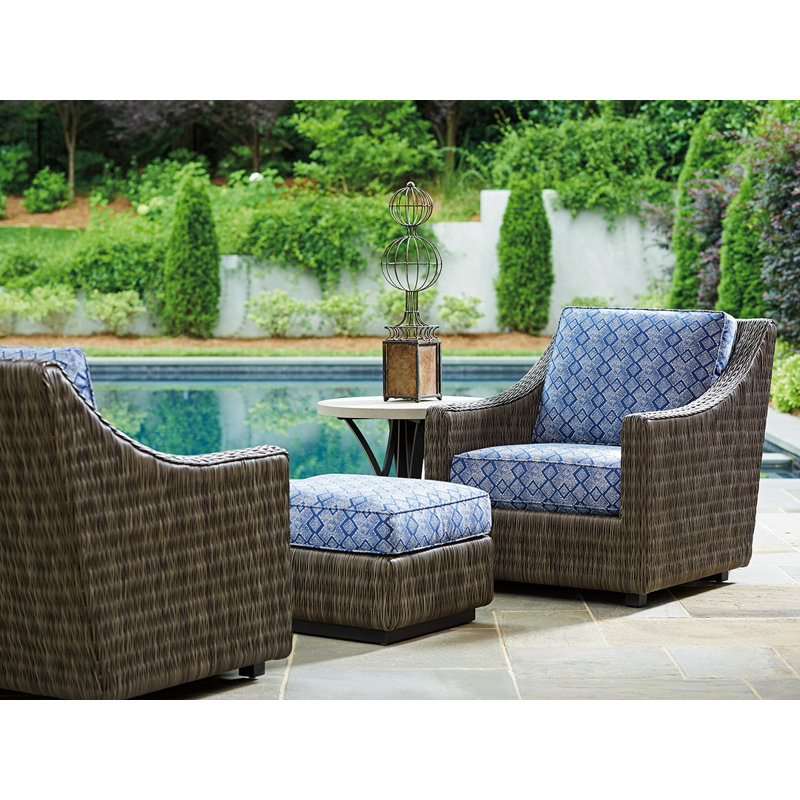 Tommy Bahama Outdoor Cypress Point Ocean Terrace Patio Chair With Cushion And Ottoman Wayfair