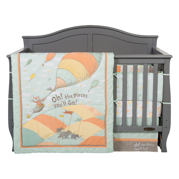 Trend Lab Dr Seuss Oh The Places You Ll Go 5 Piece Crib Bedding Set Reviews Wayfair