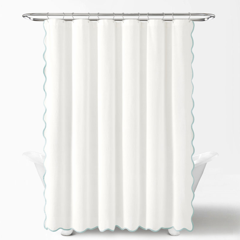 Houston Solid Color Shower Curtain Color: Blue