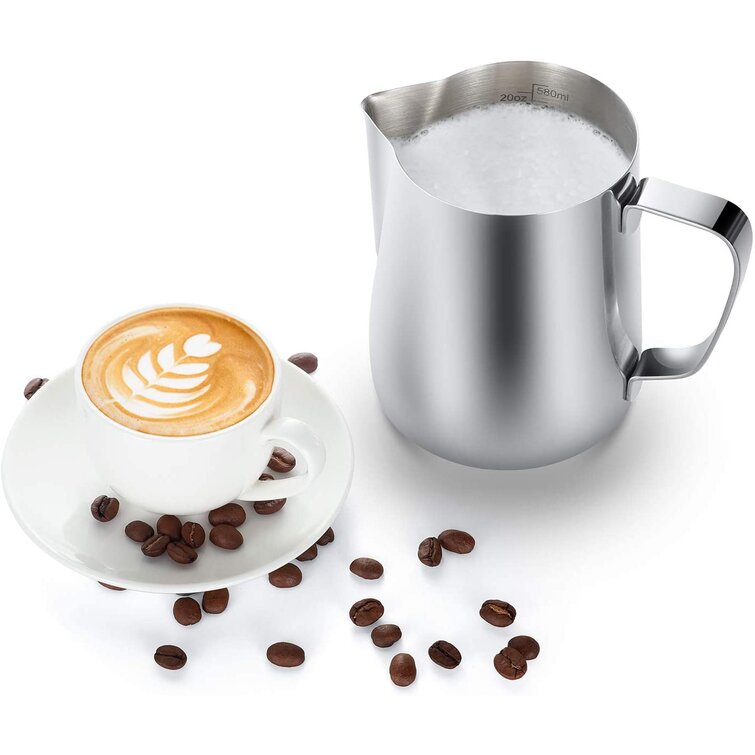 Stainless Steel Milk Frothing Pitcher Coffee Cup Latte Art Milk Frother Jug