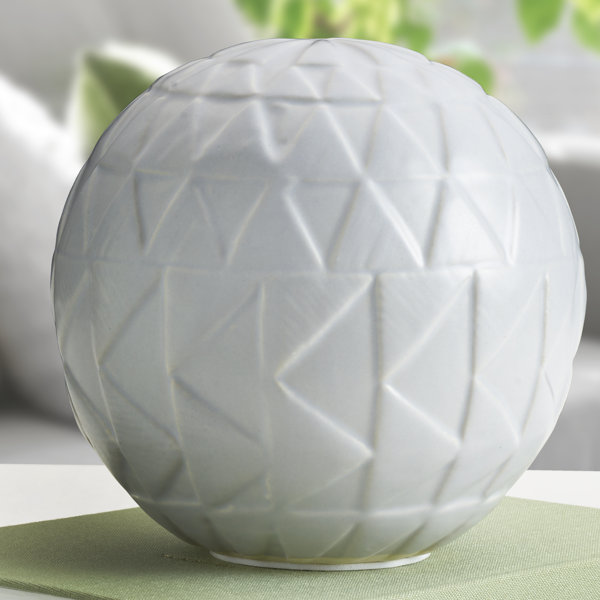 Oriental Furniture 3 Golden Spirals Porcelain Ball Set