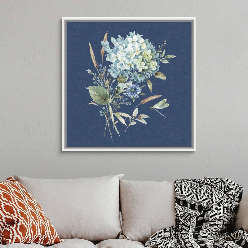 Bohemian Blue 03 on Blue by Lisa Audit - Painting Print - Bohemian Wall Decorations