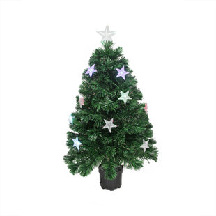 Color Changing Fiber Optic 3 Green Artificial Christmas Tree With LED Multi Colored Lights Color Changing Fiber Optic 3 Green Artificial Christmas Tree With LED Multi Colored Lights
