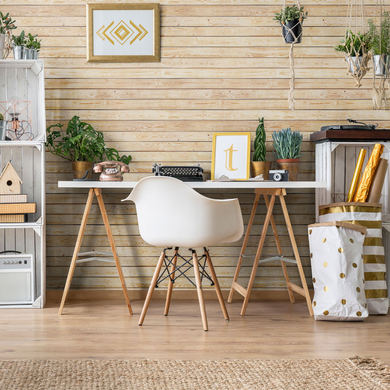Gracie Oaks Delmonte Shiplap Removable Peel And Stick Wallpaper