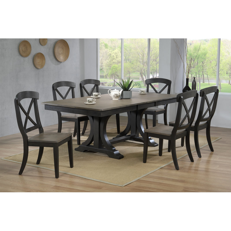 Darby Home Co Debbra 7 Piece Extendable Solid Wood Dining ... (800 x 800 Pixel)