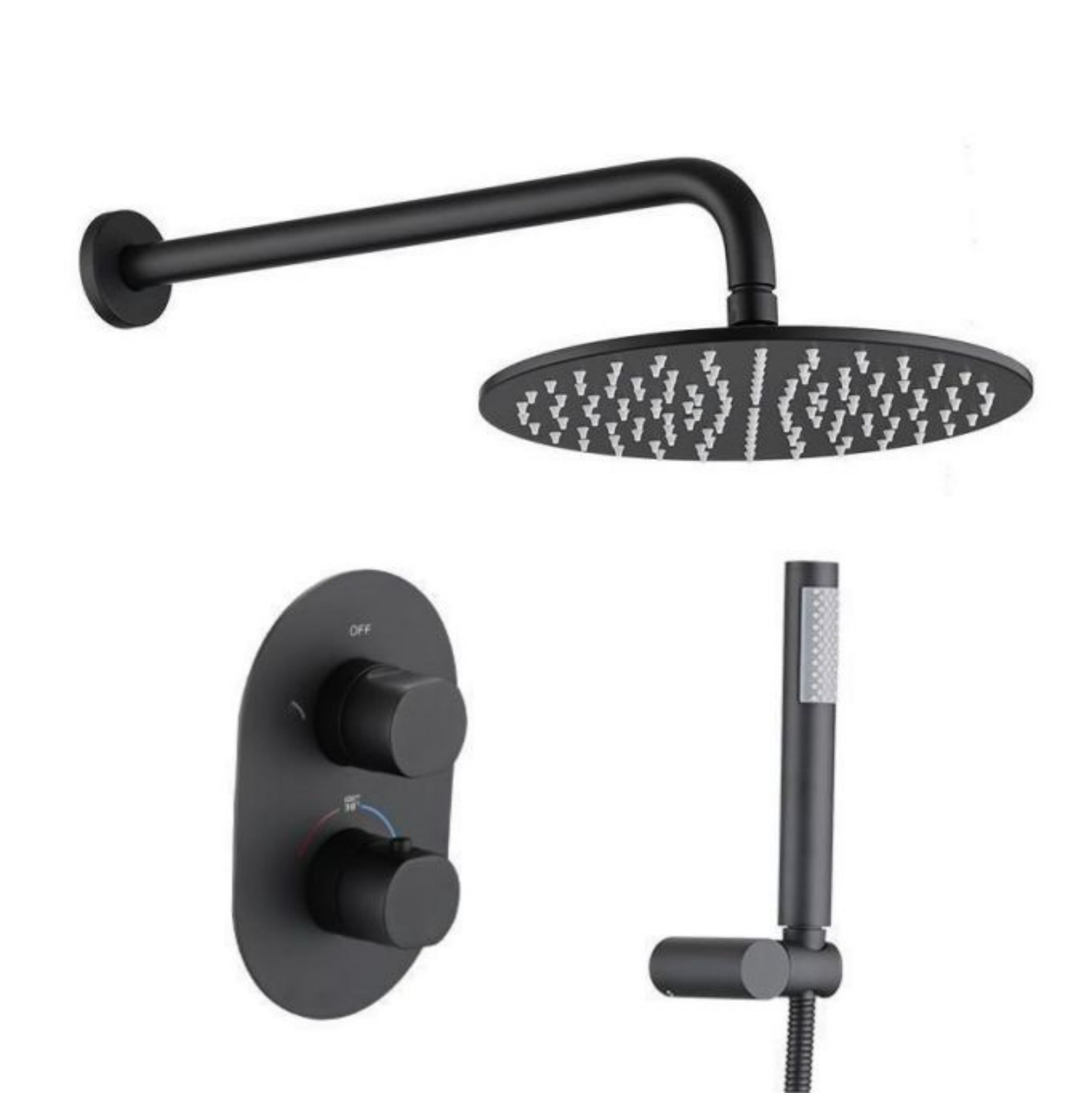 maxbrass Thermostatic Complete Shower System with Roughin Valve Wayfair