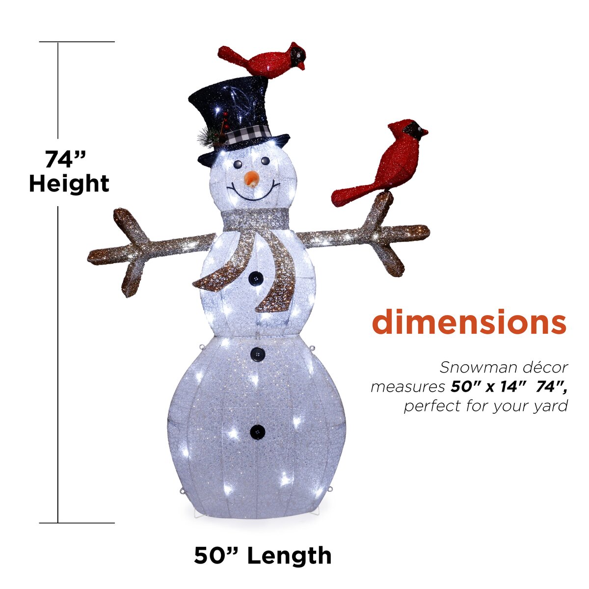 The Holiday Aisle® Snowman Lighted Display & Reviews | Wayfair