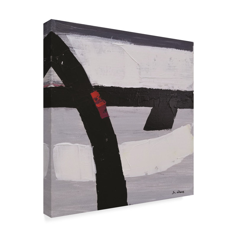 Orren Ellis Black And White Abstract 180712 Acrylic Painting