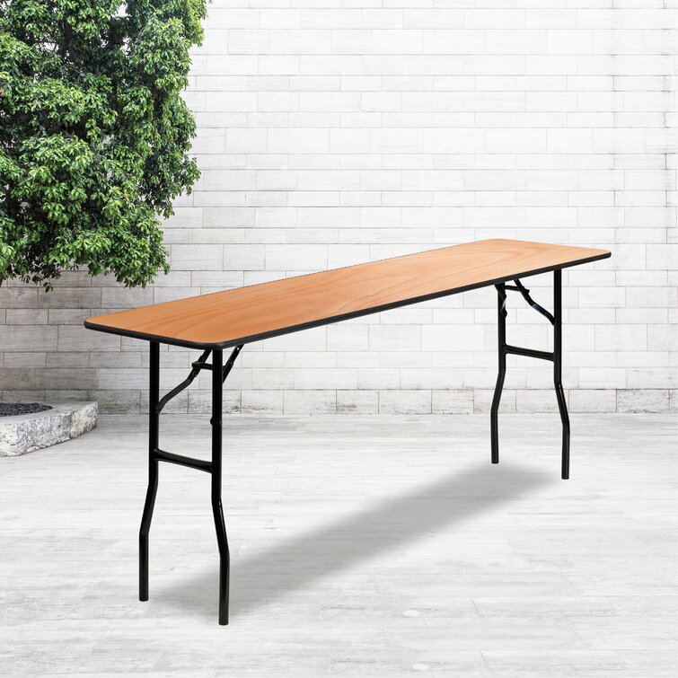 Classroom Essentials 4-Foot Square Wood Folding Banquet Table 