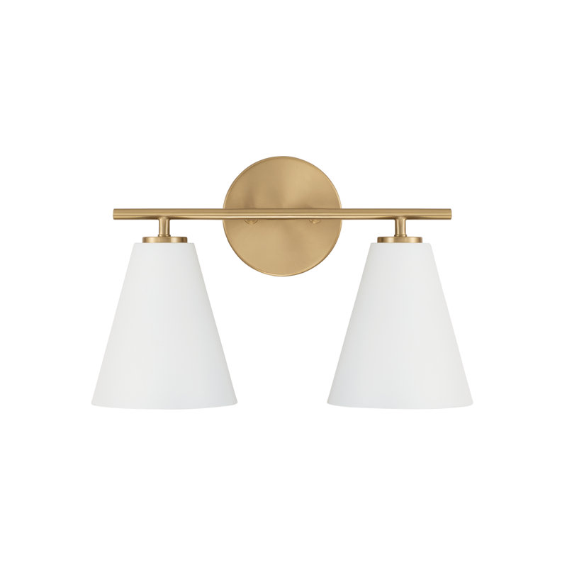 Charlie 2 - Light Dimmable Vanity Light Shade Color: White
