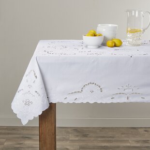 Assorted Sizes Available Botanical Gardens Dogwood Fabric Tablecloths