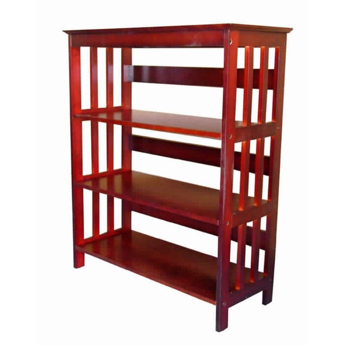 Red Barrel Studio Comeaux Spacious Wooden Standard Bookcase
