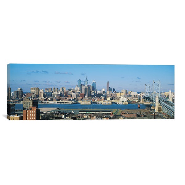 Ebern Designs Philadelphia Panoramic Skyline Cityscape ...