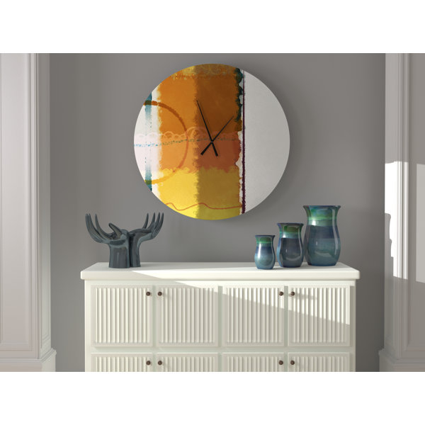 Latitude Run Pet Heteroclite Abstract Metal Wall Clock Wayfair