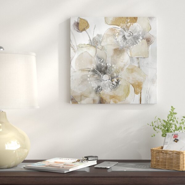 Andover Mills 'Taupe Spring Poppy II' Oil Painting Print on Wrapped ...