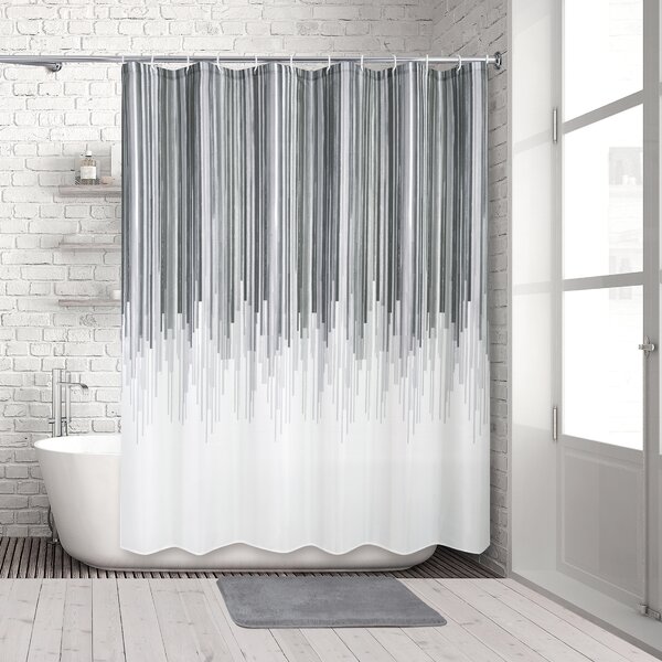 Extra Long Rose Flower Shower Curtain Waterproof Polyester Fabric Moisture Proof 