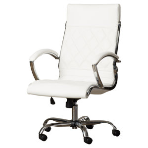white office chairs you'll love | wayfair white office chairs you'll love | wayfair