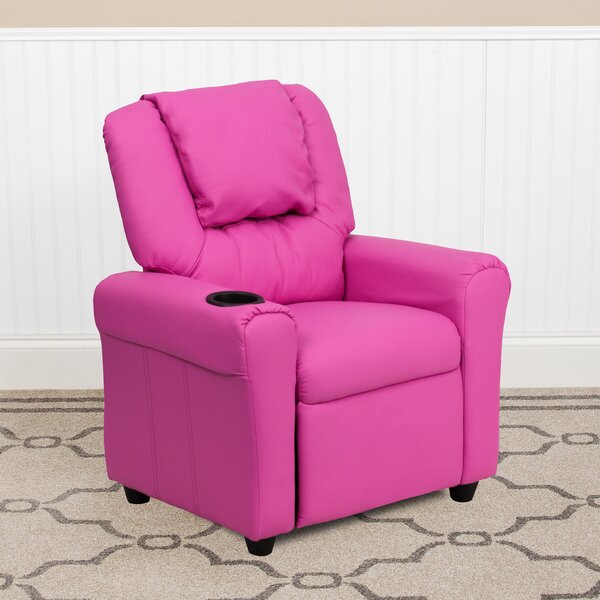 Traditional Little Kids Recliner Toddler Mini Chair 3-7yrs old in Pink 
