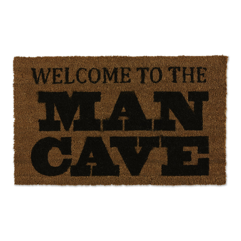 J M Home Fashions Welcome To The Man Cave 30 In X 18 In Non Slip