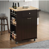 Aggie Kitchen Cart Solid Wood by Red Barrel Studio®