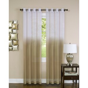 Darvone Essence Solid Sheer Grommet Single Curtain Panel